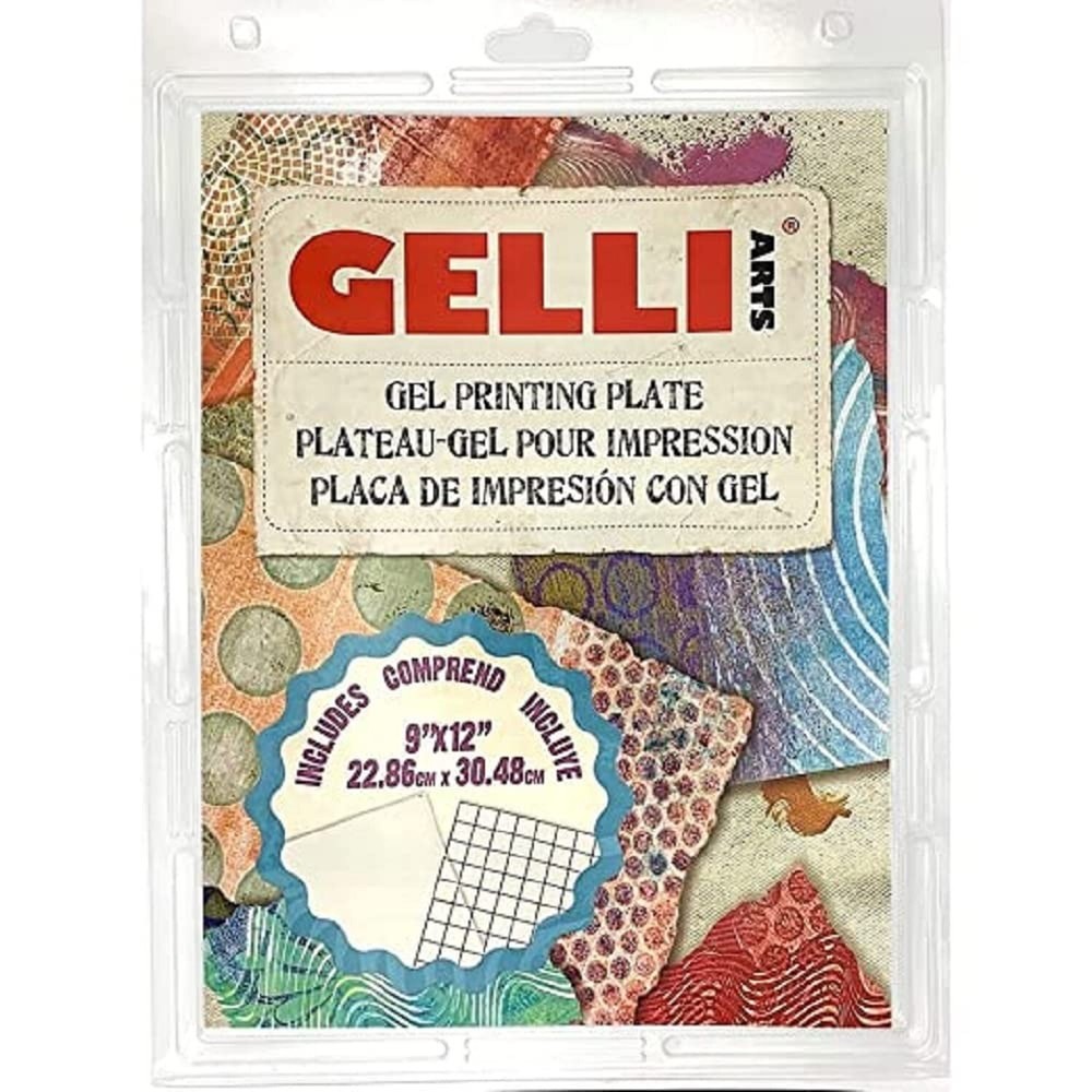 Gelli Arts Gel Printing Plate – 9″ X 12″ Gel Plate, Reusable Gel Printing Pla…