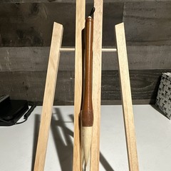 Japanese Calligraphy Mop Brush No. 7 Long Wooden Handle Natural with pen holder