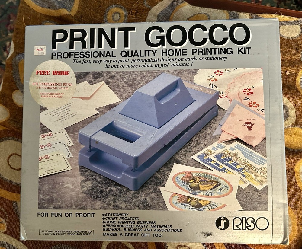 New Riso Print Gocco Home Printing Kit Vintage