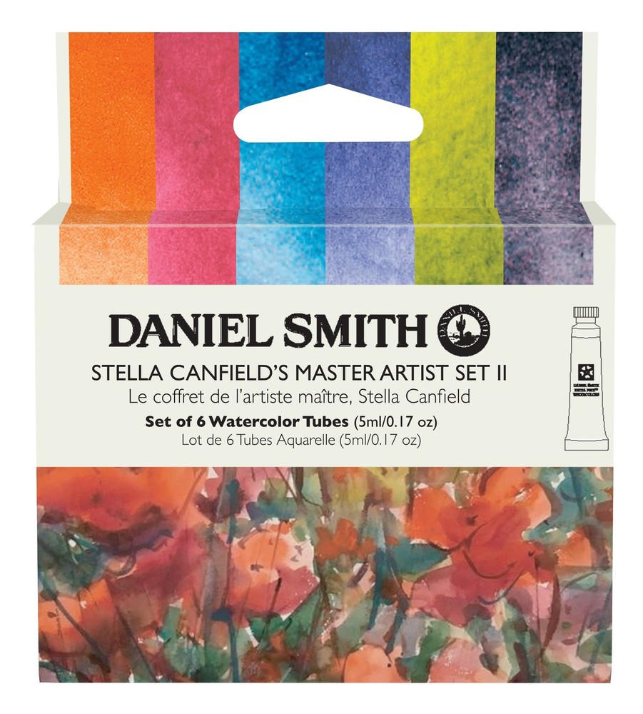 Transparent Watercolor Paint, Extra Fine Stella Canfield (2), 6 Color Set, 0….