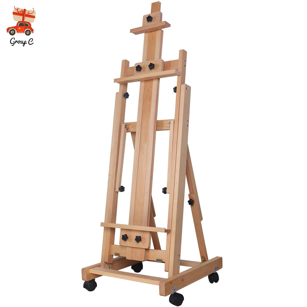 HeavyDuty Studio Artist Easel Large H-Frame Wood Painting Art Easel Standing !