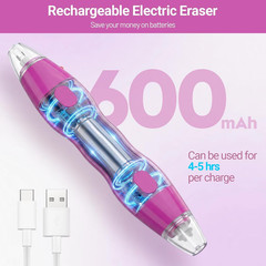Electric Eraser with 140 Refills, Rechargeable Pencil Eraser for Artists
