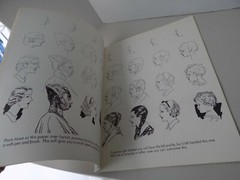101 Heads (How to Draw), pen pencil brush, Walter T Foster 1980s (unused)