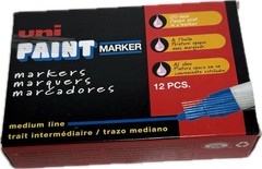 12 Markers Uni-Paint PX-20 Oil-Based Paint Marker Medium Line Color White