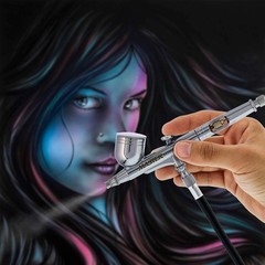 Professional G233 Dual Action Airbrush with 3 Nozzles for Precision Painting