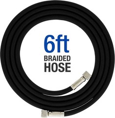 Master Model C16-B – Black Mini Airbrush Air Compressor with 6 Foot Braided A…