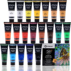 Professional 20 Color Acrylic Paint Set 120ml Tubes