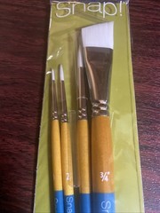 Princeton Snap White Synthetic Paint Brush Set for Acrylic and Watercolor 4