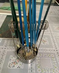 Stainless Steel Paint Brush Washer Cleaner with Screen and Holder Spring