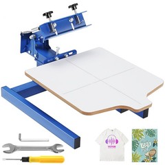 VEVOR Screen Printing Machine, 1 Color 1 Station Silk Screen Printing Press, 21.