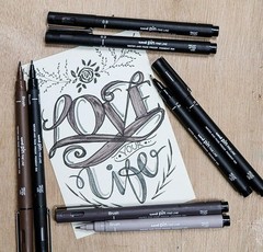 Uni Ball Pin Drawing Pens Fineliner 0.05mm Black Ink Pack of 3 Ultra Fine