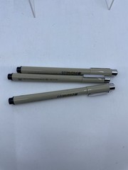 Pigma Micron Pens Assorted 3/Pkg-Black No. XSDK-P3 Vintage