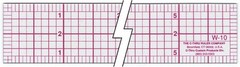 Westcott W-10 6-Inch 8ths Graph Ruler, Transparent, 1 x 6 in color may vary