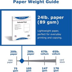 Professional Half Sheet Perforated Paper 8.5” x 11” – Perfect For W-2, 1099, …