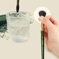 Watercolor Paint Brush Soft Synthetic Hair Mixed Squirrel Hair Pointed Round Mop