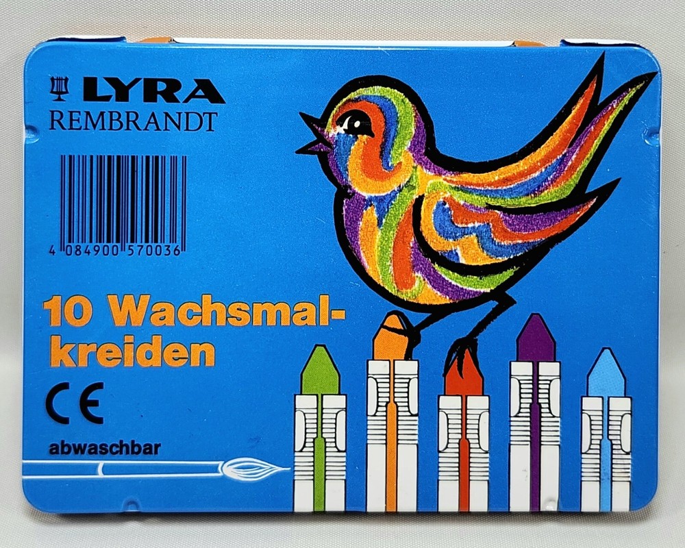 LYRA REMBRANDT WAX CRAYONS 10 Count Wachsmal-Kreiden Abwaschbar