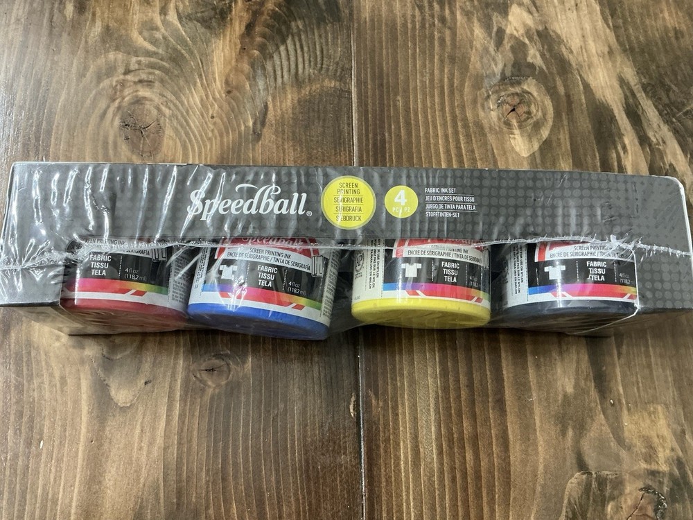 Speedball Screen Printing Ink, 4 Ounces Jars, Set of 4 Colors