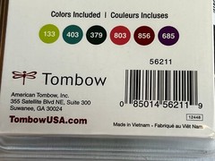 Tombow Dual Brush Art Markers Pens – Tropical Palette – 6ct BRAND NEW