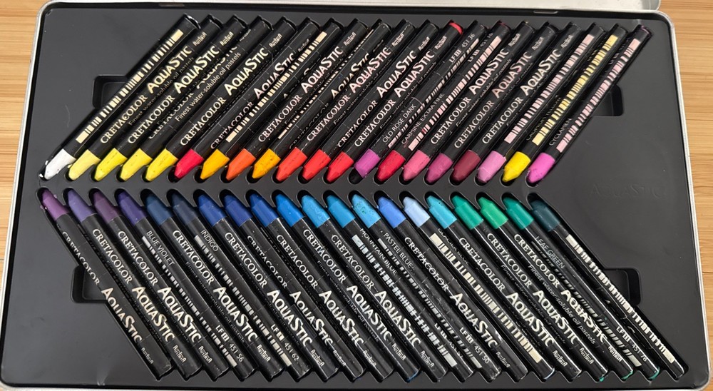 Cretacolor AquaStic Artist Quality 40 Water Soluble Oil Pastels New!