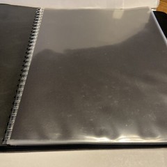 PRAT PARIS Black Portfolio Made in France with 20 8 1/2×11 Pages