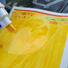 MODIFIED YELLOW Uni Paint Marker PX-30 Broad Chisel Tip 8mm Graffiti Supplies