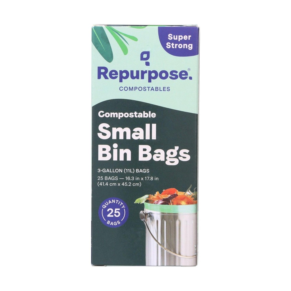 Repurpose Compostables Repurpose 3 Gallon, 11 Liter Super Strong, Small