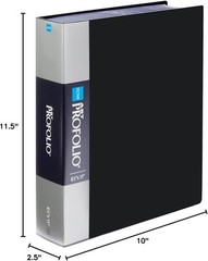 Itoya Original Art ProFolio 8.5×11 Black Portfolio Binder with
