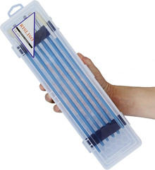 Plastic Paint Brush Case for Artist Long PaintBrush,Hard Travel Miniature Art Wa