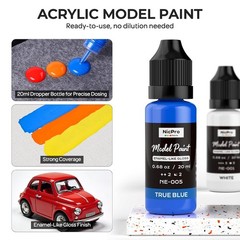 12 Colors Ready to Use Enamel-Like Gloss Finish Model Paint Set 20ml