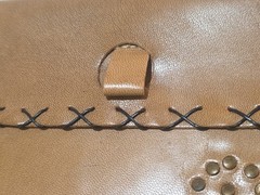 Brown Leather Stiched And Studded 8″x6″ Inch Journal-Art Sketch Book Thick Paper