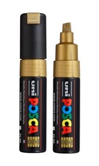 Posca PC8K Water-Based Paint Markers Yellow Broad Tip 2 Count Art Supplies