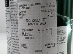 Sherwin Williams Emerald Interior Acrylic Latex Paint – 29 Fl Worldly Gray 7043