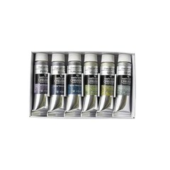 Kusakabe Artist Watercolor Charcoal Glow Set 6 Granulating Colors 10ml Japan FS