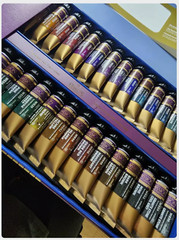 Mijello Mission Tourmaline Two-Tone Granulation Watercolor Set (34 Colors)