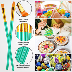 Paint Brush Set, 10 Pcs Paint Brushes for Acrylic Painting, round Pointed Tip