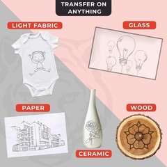 120 Sheets Carbon Paper for Tracing – Durable Smudge-Resistant Graphite Transfer
