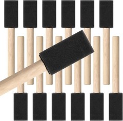 Durable 12-Pack 1-Inch Foam Paint Brushes for Professional Quality Finishing