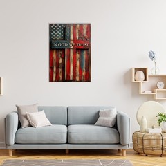 American Flag Framed Paint by Numbers Kits for Adults with Wooden Easel, Easy…