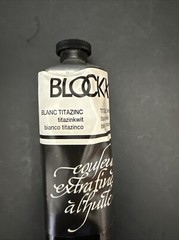 Vintage Blockx Titazinc White Oil Paint 60ML Tube New Unused Made in Belgium NOS