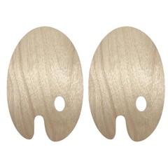 2 PCS Wooden Paint Palette Artist Oil 7.8×11.8 inch,