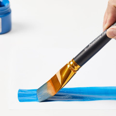 1 1/2 Inch Flat Paint Brushes 3Pcs Set – Large Acrylic, Oil & Watercolor Brushes