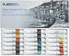 Water Soluble Oil Color Paint Set – 12ml Tubes – Solvent-Free – Assorted Colors