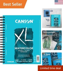 XL Series Watercolor Paper, Wirebound Pad, 7×10 inches, 30 Sheets 140lb/300g …