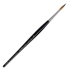 da Vinci Watercolor Series 35 Maestro Paint Brush, Round Long Taper Kolinsky Red