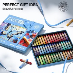 Paul Rubens Oil Pastels Set – 48 Vibrant Colors, Ultra-Soft and Creamy Texture,