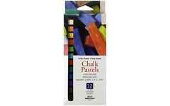 PRO ART Chalk Pastel Set, 12, Vivid Colors 12 Count (Pack of 1)