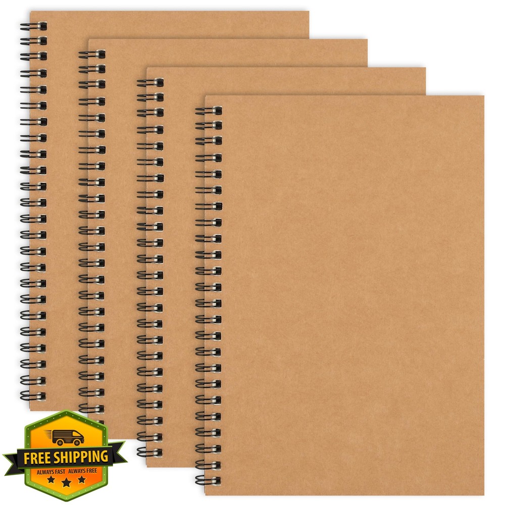 EOOUT A5 Sketchbook Notebooks 4 Pack 5.5″x8.3″