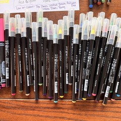 36 Arteza Real Brush Pens & 22 Crayola Markers