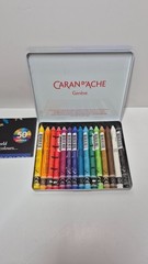 Caran d’Ache Neocolor II water-soluble wax pastels in a 15-color