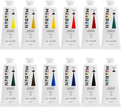 Artist Oil Paint Set – 12 Colors X 60Ml/2Oz Tubes – Art Supplies for Canvas Pain